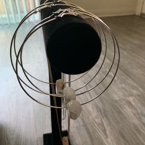 Crystal Quartz Hoop Earrings